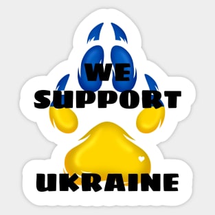 We Support Ukraine! Sticker